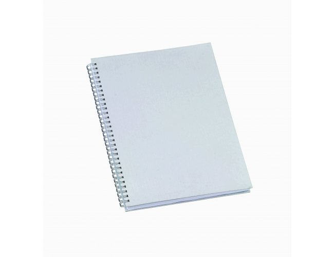 272L - Caderno de Negócios Pequeno Metalizado Prata Personalizado