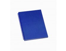 271L - Caderno de Negócios Pequeno Metalizado Azul Personalizado