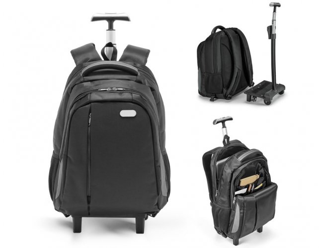 92293 - Mochila Trolley para Notebook em Nylon 999 Impermevel com 2 Rodas