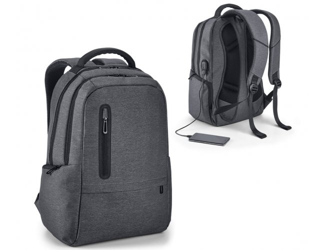 92675 - Mochila para notebook em Nylon 2Tone impermevel com USB