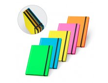 93269 - Caderno A5 com Capa Dura em PU Fluorescente