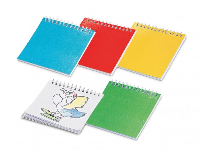 93466 - Caderno para Colorir com 25 Desenhos (9 x 9 cm)