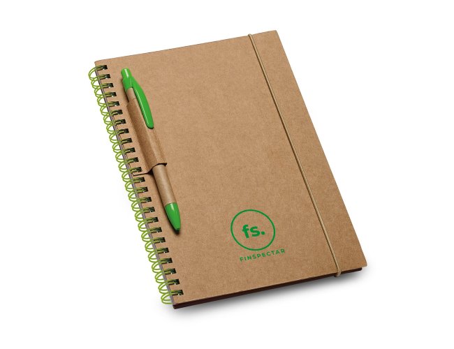 93708 - Caderno B6 Espiral com Papel Reciclado e Capa Dura em Carto