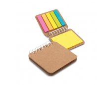 93718 - Bloco com Post-it com Capa em Papel Kraft