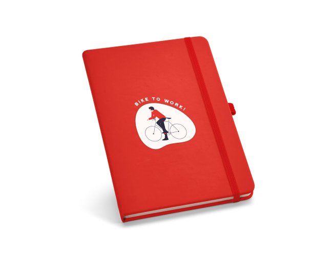 93723 - Caderno B6 com Capa Dura em Couro Sinttico