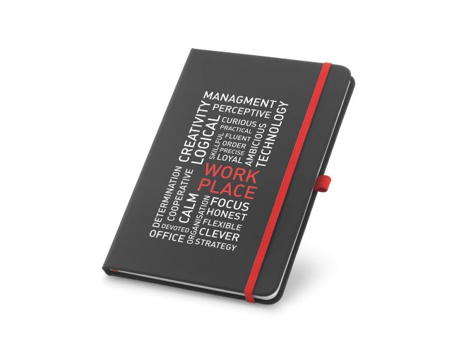 93738 - Caderno A6 com Capa Dura em Couro Sinttico