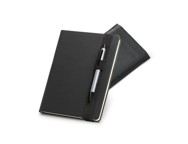 93789 - Caderno A5 com Capa Dura em Couro Sinttico e 140 folhas