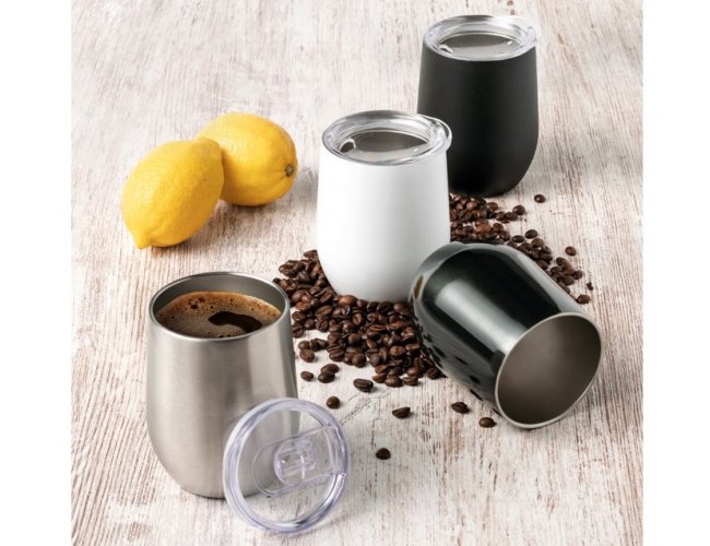 94678 - Copo de Trmico com Corpo Duplo em Ao Inox e Acabamento Matt 400 ml (8,8 x 11,2 cm)