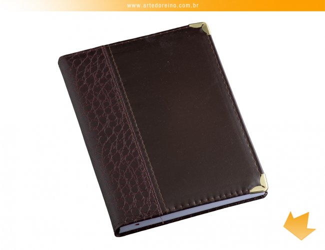 122L - Agenda Capa Croco Reta Vinho