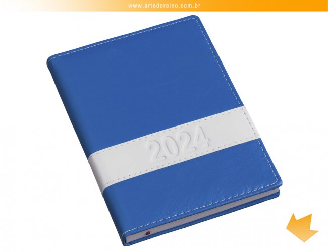 137L - Agenda Capa Horizontal Azul