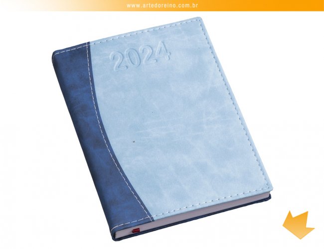 172L - Agenda Capa Mesclada Azul