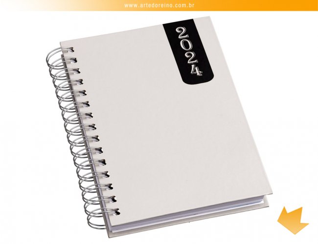 502L - Agenda Wire-o Capa Prime Cinza