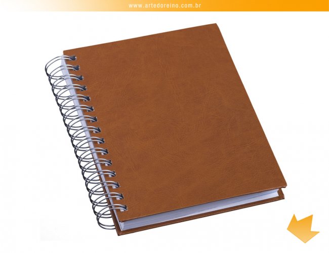 LG3576 - Agenda Wire-o Capa Prime Marrom