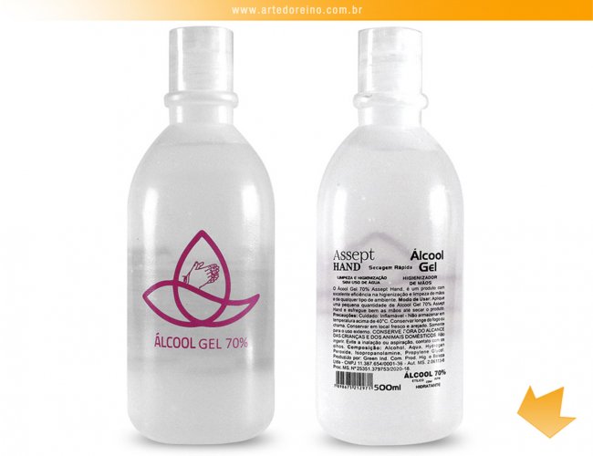 94894 - lcool Gel 70% Antissptico 500ml