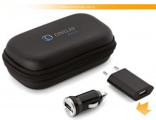 57326 - Kit de Adaptadores USB para Carro e Tomada