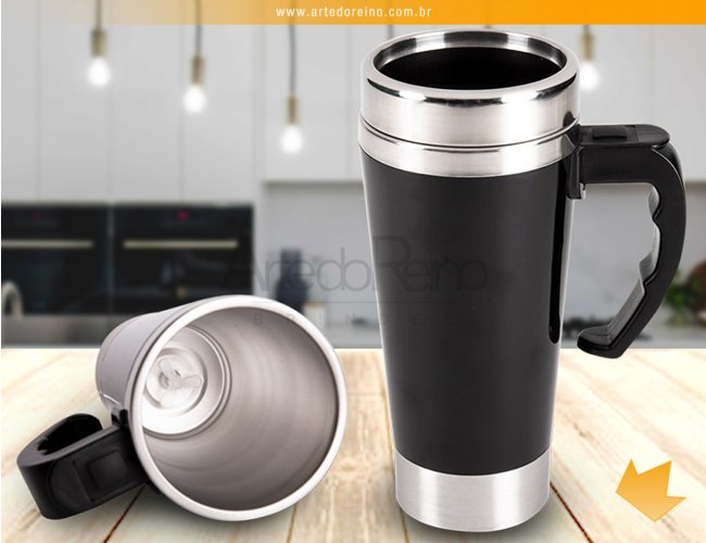 14742 - Caneca Trmica Mixer em Inox 400ml