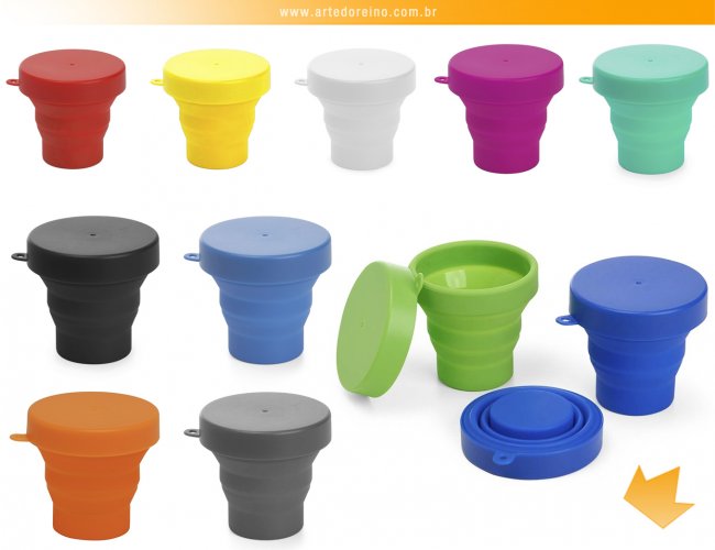 18636 - Copo Retrtil de Silicone 150ml