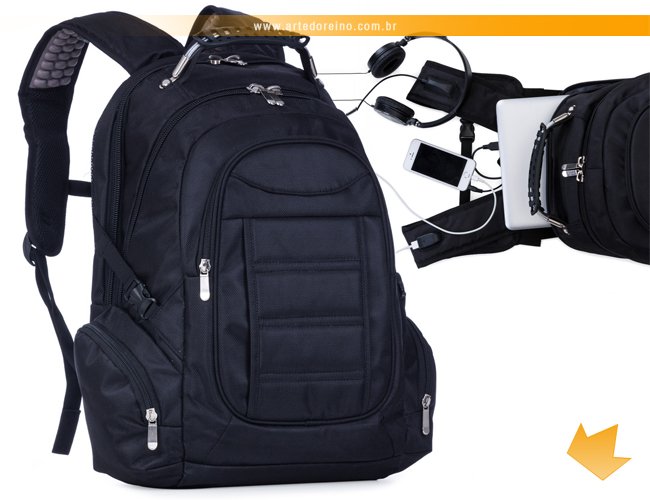 MC209 - Mochila para Notebook em Nylon 600D