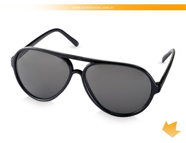 38250-03AR - culos de Sol Preto Aviador tipo Rayban