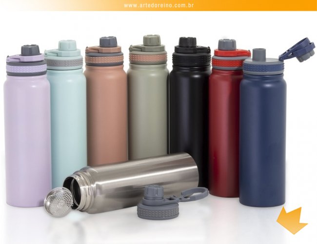 18711 - Garrafa Trmica em Inox 850ml com Infusor