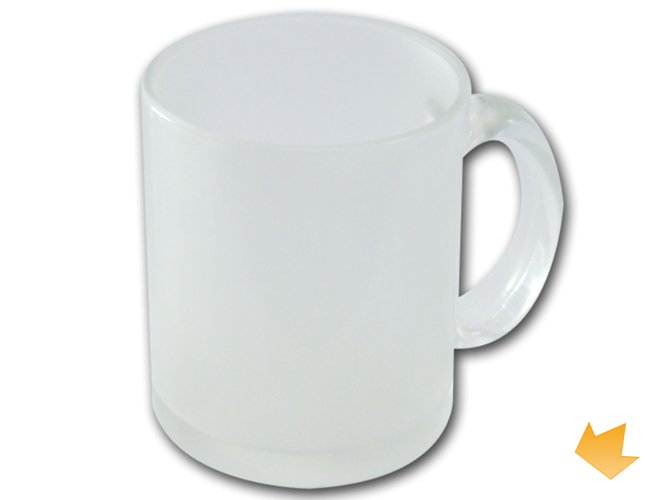 05051 - Brinde Caneca em Vidro Jateado 325 ml Personalizada