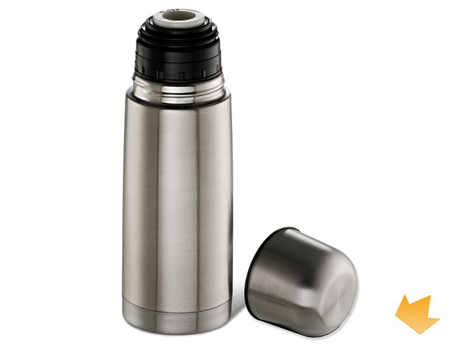 ARiIS-00351S - Brinde Promocional Garrafa Térmica em Aço Inox 350ml Personalizada