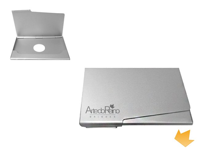 ARPC-4229 - Brinde Promocional Porta Cartão em Alumínio Personalizado