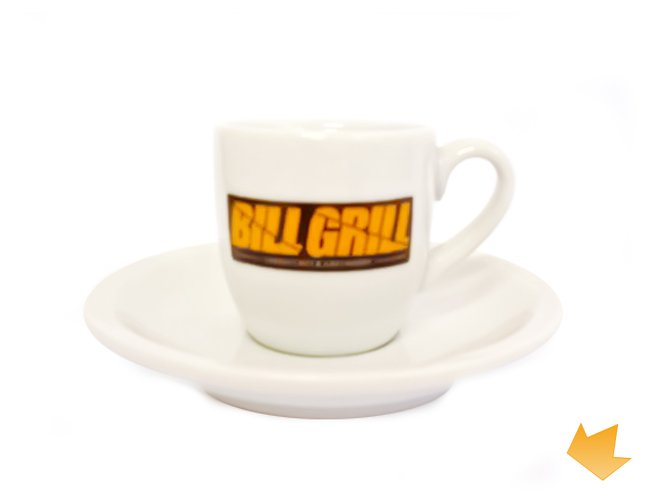 ARXC-0007 - Brinde Promocional Xícara de Porcelana Deise para Café com Pires 50 ml Personalizada