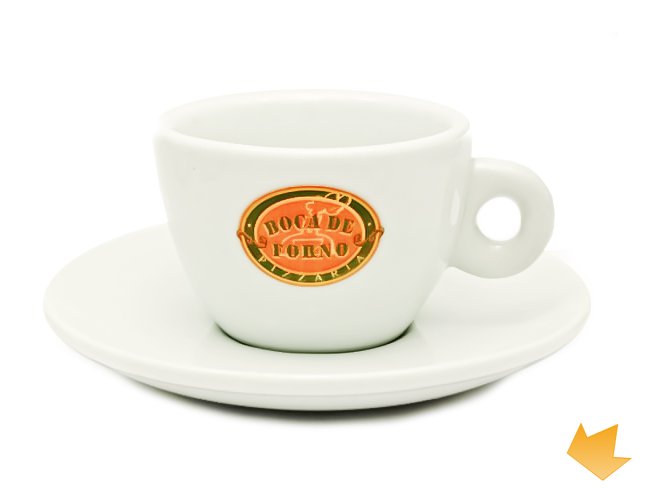 ARXC-0006 - Brinde Promocional Xícara de Porcelana Veneza para Café com Pires 70 ml Personalizada