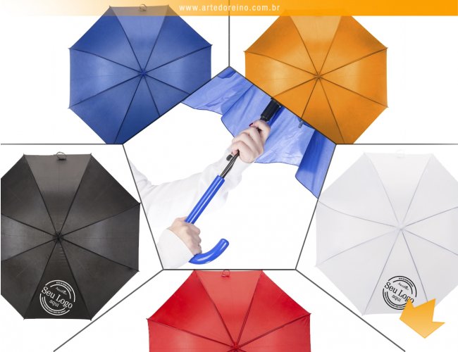 02075 - Guarda-Chuva Automtico em Nylon (105 cm)