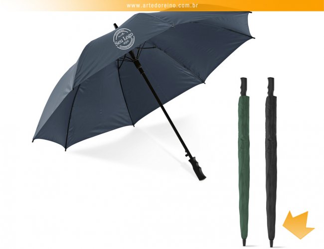 99130 -  Guarda-Chuva Automtico com Hastes e Varetas em Fibra de Vidro e Pega em PP (125 cm)