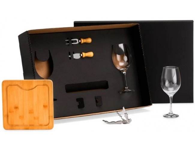 KT-90480 - Kit para Queijo e Vinho - 6 peças