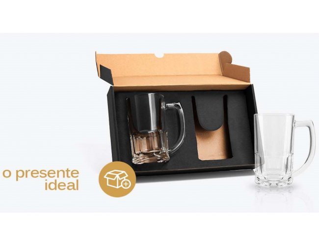 KT-90024-3 - Kit com 2 Canecas de Chopp 340 ml