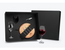 KT-90036-2 - Kit para Queijo e Vinho com Abridor - 9 peas