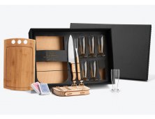 KT-90054-2 - Kit Churrasco com 6 Copos de Cerveja e Baralho com Marcador de Truco