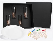 KT-90136-2 - Kit Churrasco e Petisco com 4 Copos para Cerveja - 25 peas