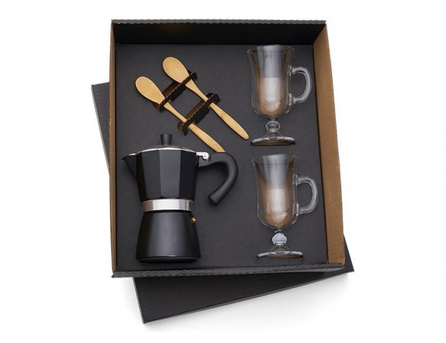 KT-90187-3 - Conjunto para Caf com Cafeteira Italiana - 5 peas