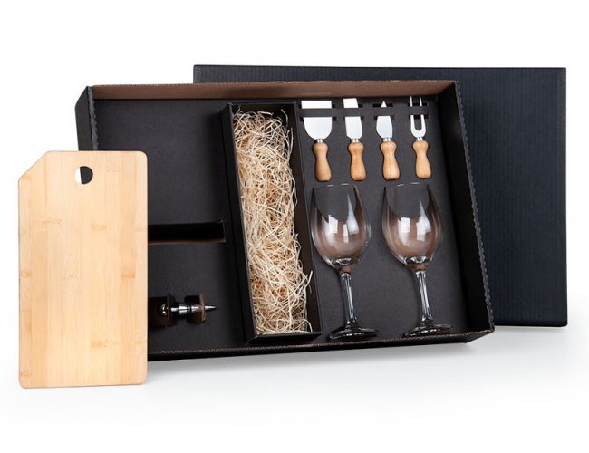 KT-90198-2 - Kit para Queijo e Vinho - 8 peas