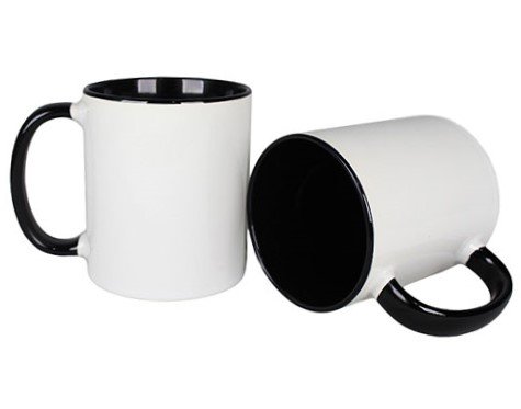 2508 - Caneca em Cermica 325 ml (branca com interior preto)