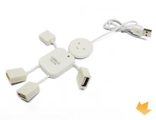 12031 - Hub Boneco com 4 Entradas USB
