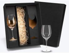 VI-18612 - Kit com 2 Taas para Vinho 490 ml e Espao para Garrafa